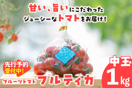 【先行予約】【5月中旬以降発送】フルーツトマト　中玉フルティカ1kg