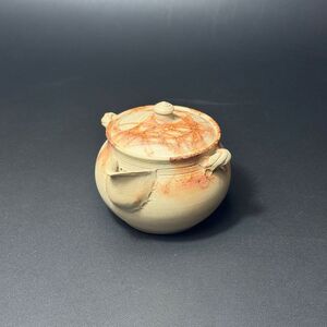 仁 14号綱耳付藻掛宝瓶(木)1-183|陶器 やきもの 焼き物 手作り 谷川仁 職人 伝統工芸品 急須 常滑焼愛知県 常滑市