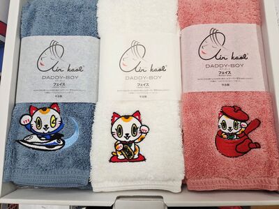 今治製[エアーかおる]トコタン フェイスタオル[ダディーボーイ](3枚セット)