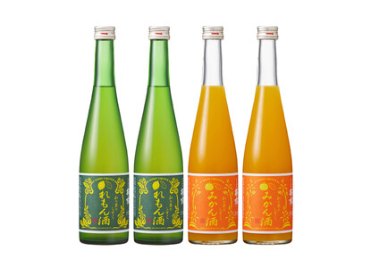 萩乃露 国産果実のリキュール4本セット