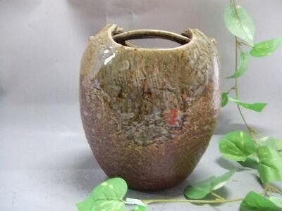 [信楽焼]陶華花入れ 花入 花器 花瓶 nha-038