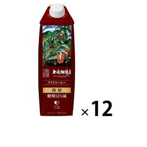 上島珈琲店 アイスコーヒー 微糖 1000ml 12本