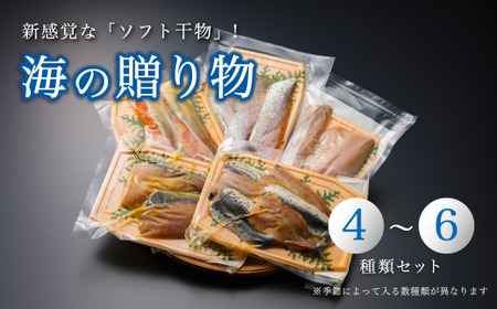 海の贈り物 ソフト干物 詰め合わせ 4~6種 セット 季節 ひもの 旬 詰め合わせ 京都 舞鶴産 魚介 魚類 おつまみ おかず 盛り合わせ 真空パック 魚介類 魚 旬の魚 海鮮 季節 旬