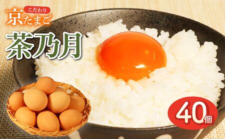 純国産種鶏の京たまご 「茶乃月」40個入 (たまご 玉子 生卵 たまごかけご飯 国産たまご こだわりたまご 産みたてたまご