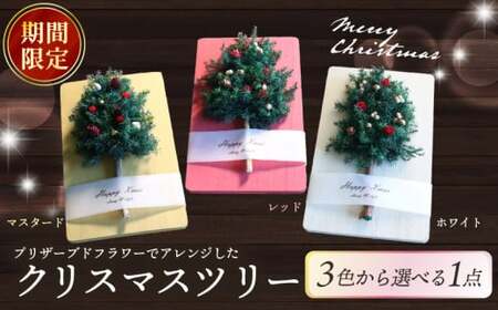 [期間限定]クリスマスツリー(マスタード) クリスマスツリー ギフト 年末 プレゼント 家族 おしゃれ 木 インテリア かわいい 可愛い 小さい 木製 手作り 手づくり 子ども プリザーブド フラワー