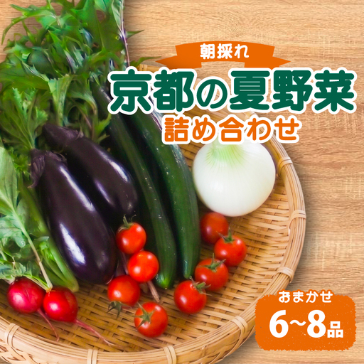 [6月〜9月発送] 有機栽培 夏野菜セット おまかせ 6〜8種 京都 期間限定