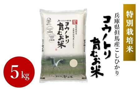[特別栽培米]コウノトリ育むお米 令和5年度産 5kg