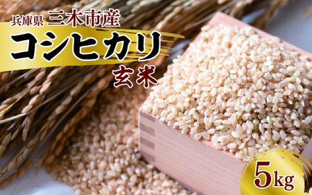 三木市産コシヒカリ「玄米」　5kg
