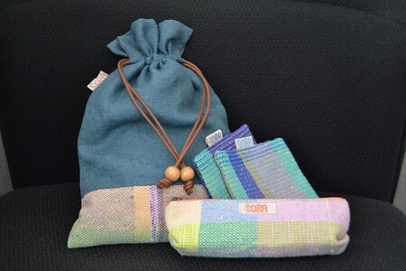 「大空の家」×お楽しみセット (※セット内容はおまかせ) | 織物 巾着 小物入れ 奈良県 平群町