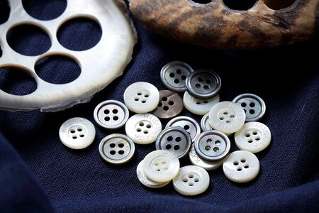 貝ボタン(オリジナルネーム入り)