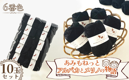 毛糸 あみもねっとアルパカとメリノの物語 [6番色10玉セット] / 毛糸 超極太 アルパカ メリノウール ベビー 編み物 手編み 極太 柔らかい なめらか 厚手 マフラー 帽子 冬小物 ハンドメイド 棒針 かぎ針 愛知県 No.397