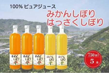 100%ピュアジュース 750ml 5本入り