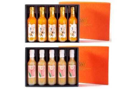 きわみみかんジュースとあら川の桃ドリンク 200ml×各5本