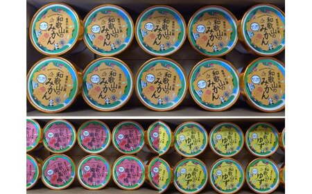 [シャーベット定期便] みかん・南高梅・柚子