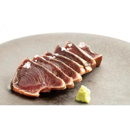 一本釣り藁焼き戻り鰹たたき1Kg(藻塩入り)