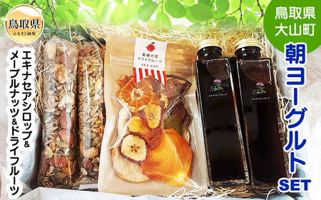 り25-002 S-6 朝ヨーグルトセット(エキナセアシロップ&メープルナッツ&ドライフルーツ)