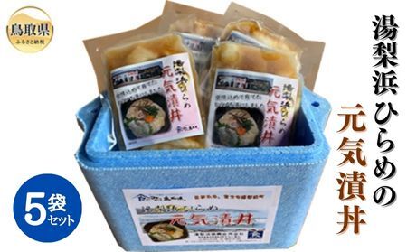 湯梨浜ひらめの元気漬丼（5袋セット）_T2600176