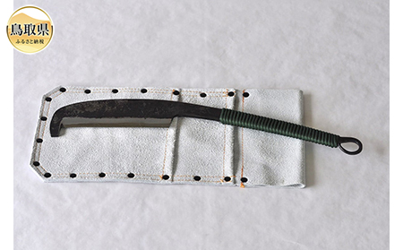 共柄鉈(因幡型)両刃 鉈袋付き [数量限定]