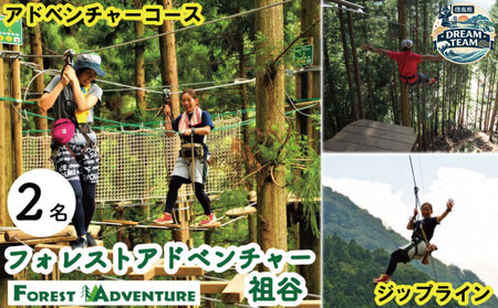 フォレストアドベンチャー 祖谷 体験チケット 2名様 ドリームチーム