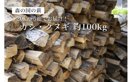 森の国の薪 約100kg(カシ、クヌギ) 20kg×5箱 長さ約30cm 広葉樹 まき 木 木材 薪ストーブ ストーブ 薪割り 割り薪 アウトドア キャンプ キャンプ用品 焚き火 焚火 暖炉 インテリア 国産 愛媛県 松野町 [えひめ町(超)推し!(松野町)](358)