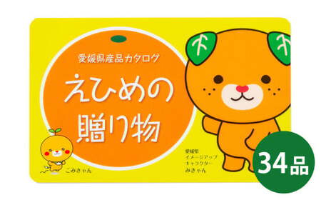 カタログギフト「えひめの贈り物」こみきゃん カタログ ギフト 選べる 34品 みかん じゃこ天 窯揚げしらす レモン 雑貨 工芸品 愛媛県 (593)