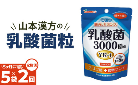 [5ヶ月に1度、2回送付定期便]乳酸菌粒[027Y25-T]