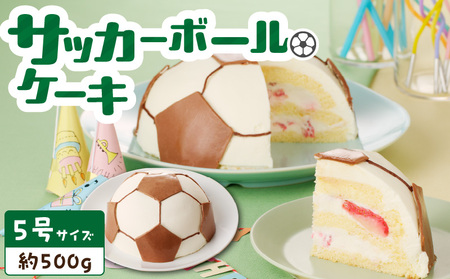 [いちごのバースデーケーキ]サッカーボールケーキ[125L03]