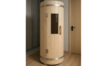 家庭用フィンランド式バレルサウナ「俺の蒸樽」※申込前に要連絡※ ヒノキ 檜 樽型[163Y01]