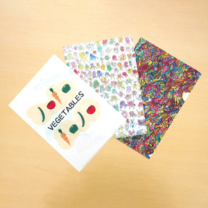 [障がい福祉事業所製作] オリジナルクリアファイルセット(3枚入り) [204K01] 障がい福祉事業所製作 オリジナルクリアファイルセット 3枚入り 文房具 文具 事務用品 かわいい イラスト 手作り 支援 愛知県 小牧市 送料無料