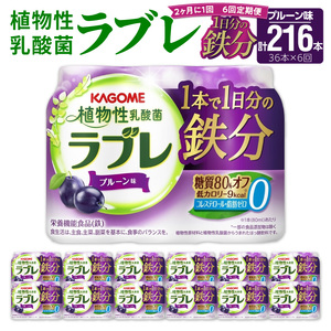 【2ヶ月に1回　計6回定期便】植物性乳酸菌ラブレ　鉄分36本（計216本） [052S07-T]