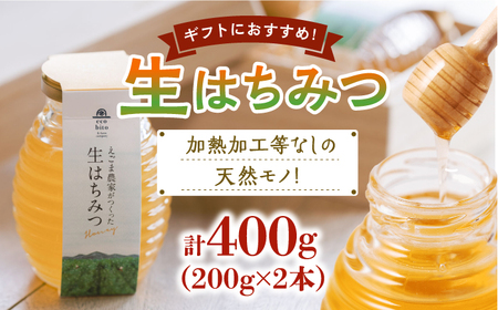 ＜えごま農家がつくった＞生はちみつ 400g ギフトセット 佐賀県/株式会社中村[41AJCN002]