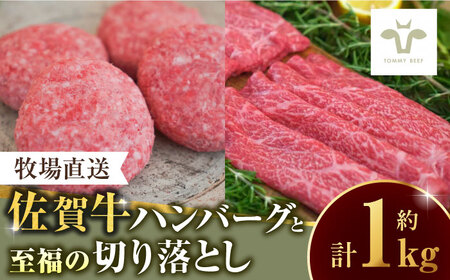 佐賀牛100%ハンバーグ4個と至福の切り落とし500g / 切り落とし 切り落とし 切り落とし 切り落とし 切り落とし 切り落とし 切り落とし / 佐賀県 / 有限会社佐賀セントラル牧場 