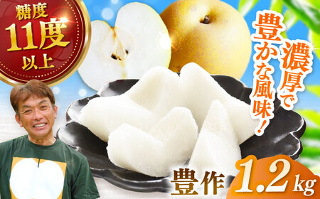 【2025年発送 先行予約】【化粧箱入り】豊作（豊水）3個入（約1.2kg） / 梨 梨 梨 梨 梨 梨 梨 / 佐賀県 / 大川三世代 [41AEAB005]