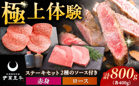 伊萬里牛ステーキセット / 赤身ステーキ 400g（100g×4枚）・ロースステーキ 400g（200g×2枚）ソース付き / 伊万里牛 伊萬里牛 牛肉 ステーキ / 佐賀県 / まつお食肉卸株式会社[41AECZ015]