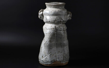 [唐津焼] 斑唐津花入 / 佐賀県 / 大杉皿屋窯 