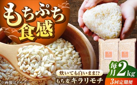 [全3回定期便]もち麦 キラリモチ 2kg(1kg×2袋)/ 雑穀 雑穀米 / 佐賀県 / 大塚米穀店