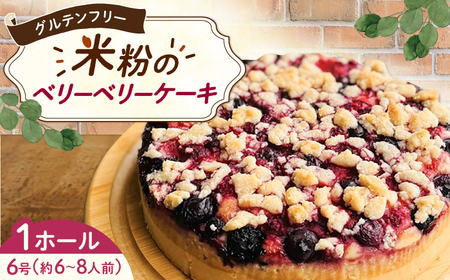 グルテンフリー ヴィーガン 米粉のベリーベリーケーキ18cmホール / ケーキ 苺 / 佐賀県 / 株式会社santecafeまる