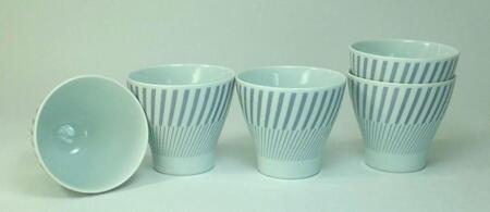 [波佐見焼]250mlカップ5個組 コパン グレー [西海陶器] 5 33161