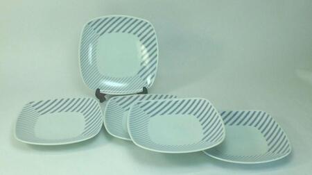 [波佐見焼]15×15cm取皿5枚組 コパン グレー [西海陶器] 5 33163