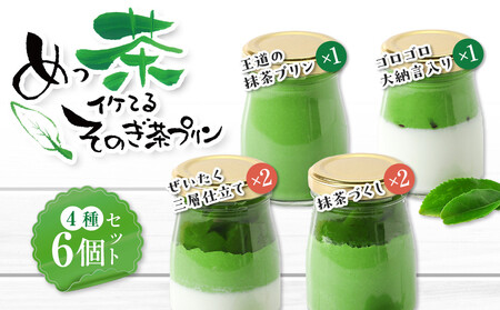 めっ茶イケてるそのぎ茶プリン6個セット