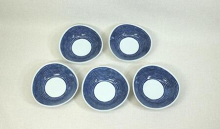 [AB538][波佐見焼]φ15.5cmの小鉢 藍染駒筋 [西海陶器]5_ 32551