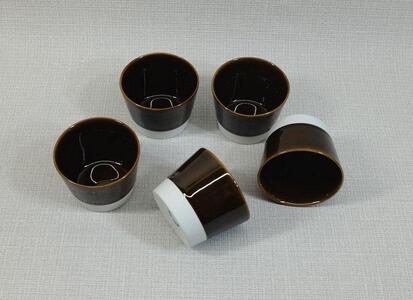 [AB540][波佐見焼]esカップ アメ釉S5個組 [西海陶器]5 19573