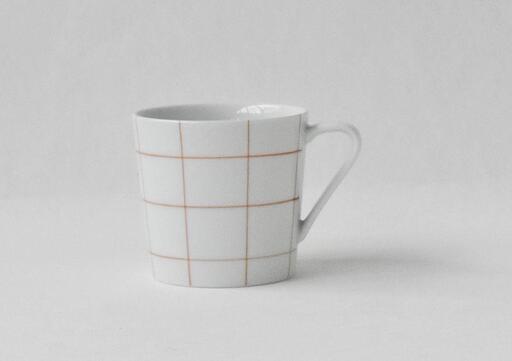 【AB568】【波佐見焼】es mug　チェック RD 【西海陶器】1　19582