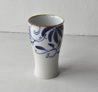 [AB1025][波佐見焼]満水400mlスマートカップ karakusa[西海陶器]1 20458