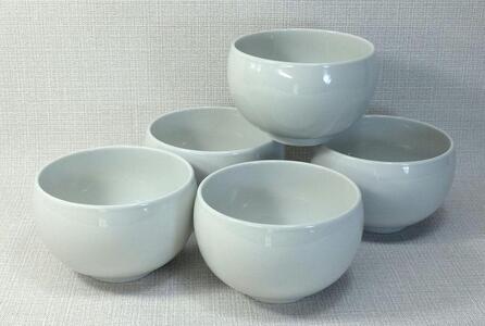[AB1139][波佐見焼]φ12.5cm小ぶり丼・汁碗5個組 白 [西海陶器] 5 67592