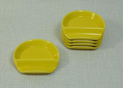 [AB1177][波佐見焼]スマート小皿5枚組 黄 [西海陶器]5 20473