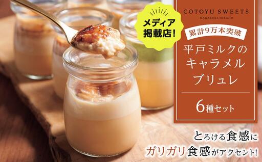 [父の日限定][累計9万本突破]長崎産ミルクの キャラメル ブリュレ 6種セット / 心優 -Cotoyu Sweets-