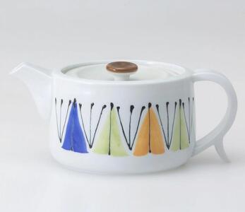 [波佐見焼]容量620mlの大きめポット リーフ [西海陶器] 1 24349