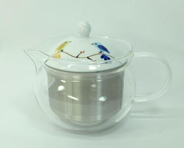 [波佐見焼]容量375mlのガラスポット ハミング 青 [西海陶器] 1 24347