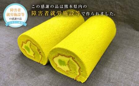 抹茶きなこロールケーキ 約450g×2本入 合計約900g ロールケーキ ケーキ スイーツ お菓子 菓子 おかし 抹茶 抹茶スイーツ きなこ 熊本県産